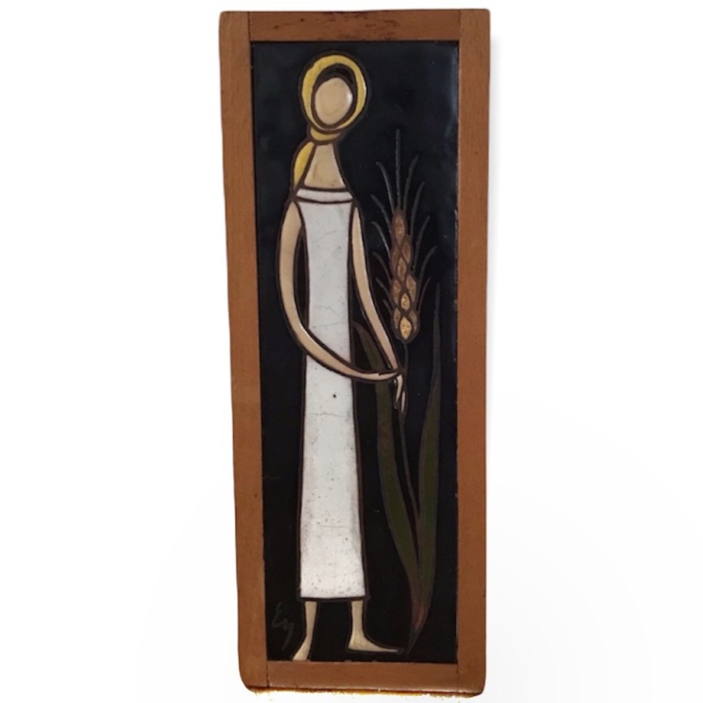 MCM Helen Michaelides ceramic wall plaque
